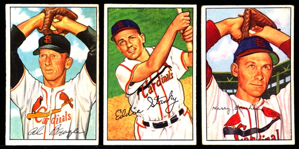 1952 Bowman Bb-3 Diff St. Louis Cardinals