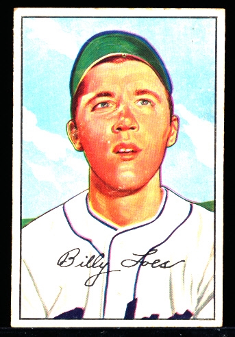 1952 Bowman Bb- #240 Billy Loes, Dodgers- Hi#