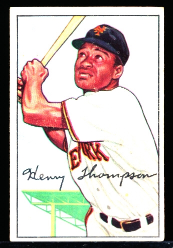 1952 Bowman Bb- #249 H. Thompson, Giants- Hi#