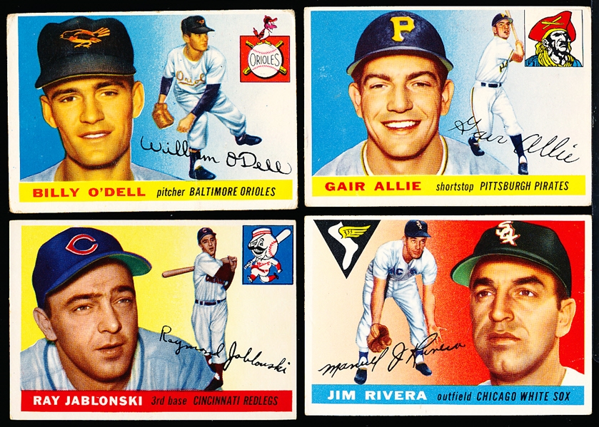 1955 Topps Baseball- 4 Diff