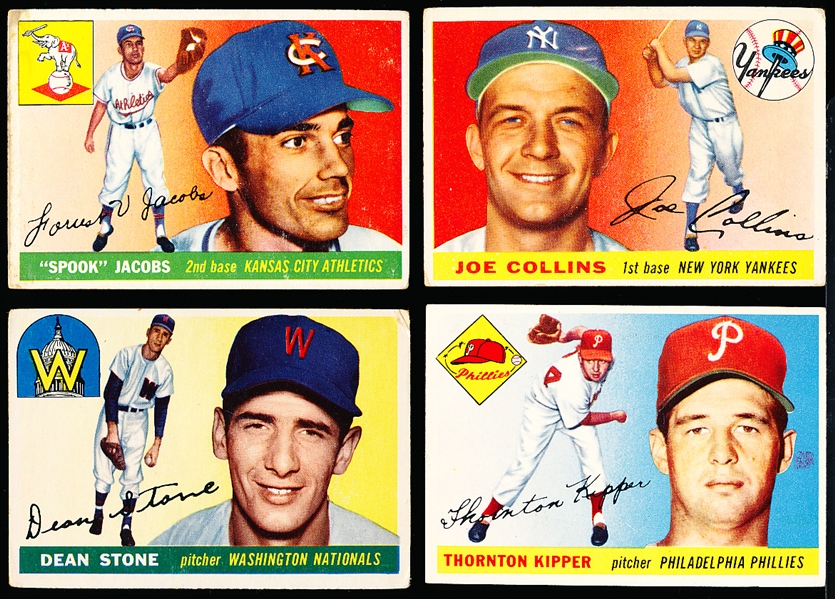 1955 Topps Baseball- 4 Diff