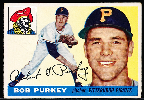 1955 Topps Bb- #118 Bob Purkey, Pirates