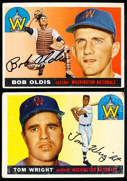 1955 Topps Bb- 2 Diff Wash Senators