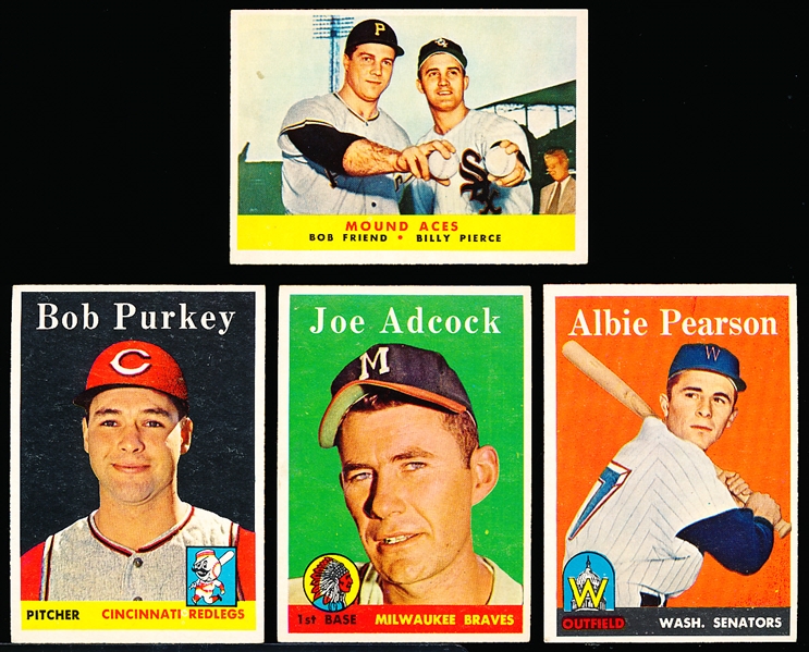 1958 Topps Baseball- 13 Diff