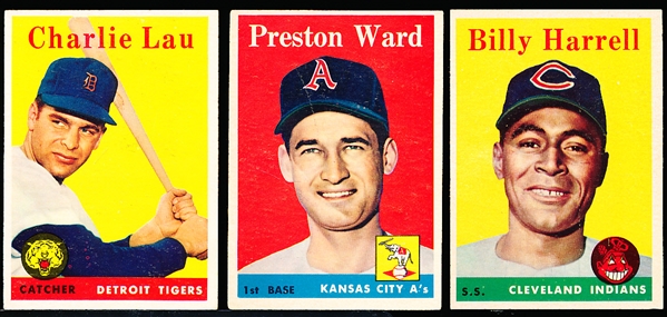 1958 Topps Baseball- 13 Diff