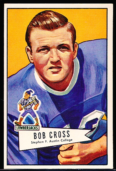 1952 Bowman Fb Large- #102 Robert Cross, Bears