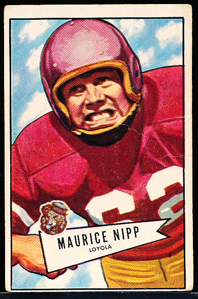 1952 Bowman Fb Large- #107 Maurice Nipp, Eagles