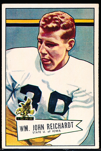 1952 Bowman Fb Large- #113 W. Reichardt, Packers