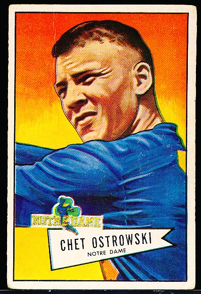 1952 Bowman Fb Large- #124 Chet Ostrowski, Redskins