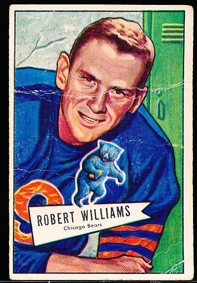 1952 Bowman Fb Large- #133 Robert Williams, Bears