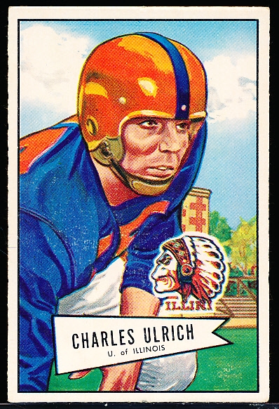 1952 Bowman Fb Large- #134 Charles Ulrich, Chicago Cardinals