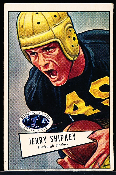 1952 Bowman Fb Large- #139 Jerry Shipkey, Pitt Steelers