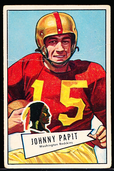 1952 Bowman Fb Large- #143 John Papit, Redskins