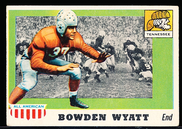 1955 Topps Fb All American- #77 Wyatt, Tennessee- SP