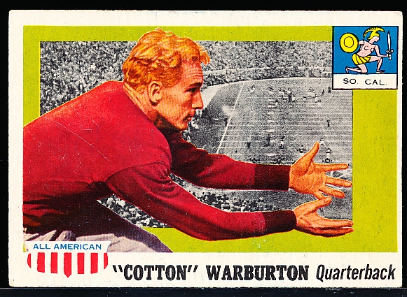 1955 Topps Fb All American- #81 Warburton, So. Cal