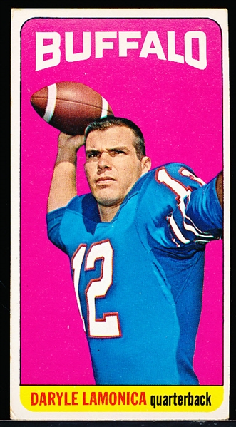 1965 Topps Fb- #36 Daryle Lamonica, Bills