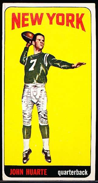 1965 Topps Fb- #117 John Huarte, Jets