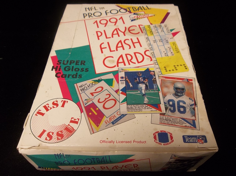 1991 Pacific Flash Card Football- Unopened Foil Box of 36 Packs