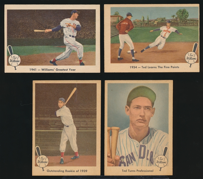 1959 Fleer Ted Williams Bb- 4 Diff