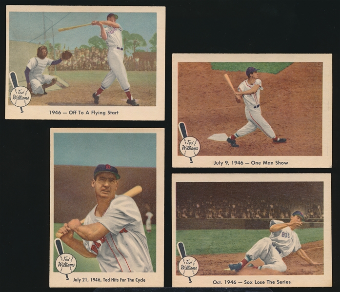 1959 Fleer Ted Williams Bb- 4 Diff