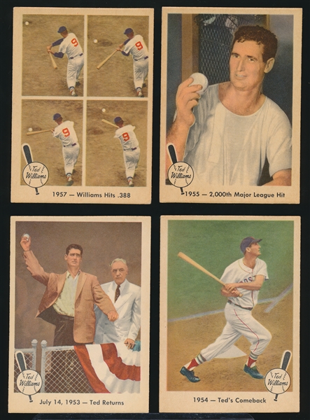 1959 Fleer Ted Williams Bb- 4 Diff