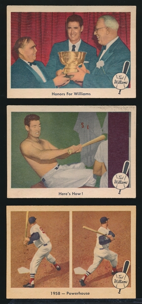 1959 Fleer Ted Williams Bb- 3 Diff