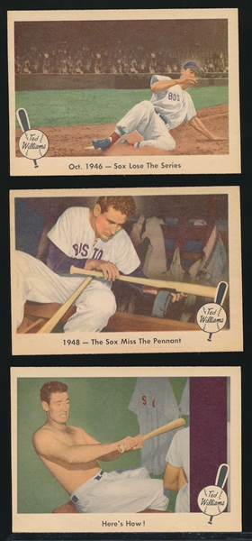 1959 Fleer Ted Williams Bb- 3 Diff