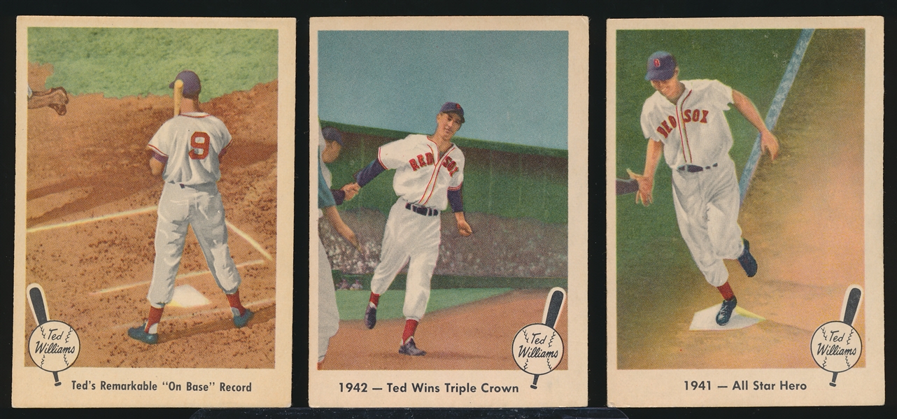 1959 Fleer Ted Williams Bb- 3 Diff