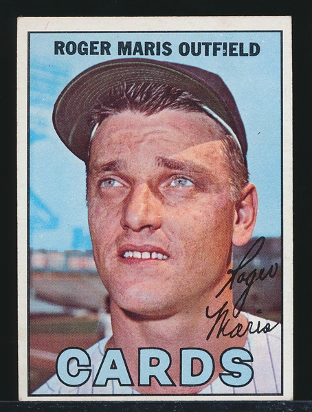 1967 Topps Bb- #45 Roger Maris, Cards