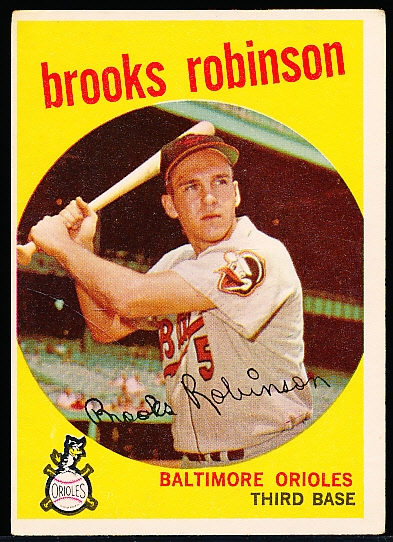 1959 Topps Baseball- #439 Brooks Robinson, Orioles