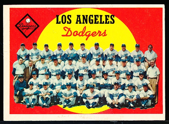 1959 Topps Baseball- #457 Dodgers Team