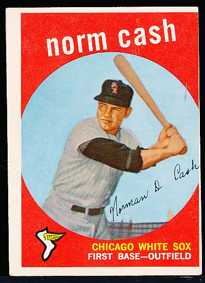 1959 Topps Baseball- #509 Norm Cash, White Sox RC