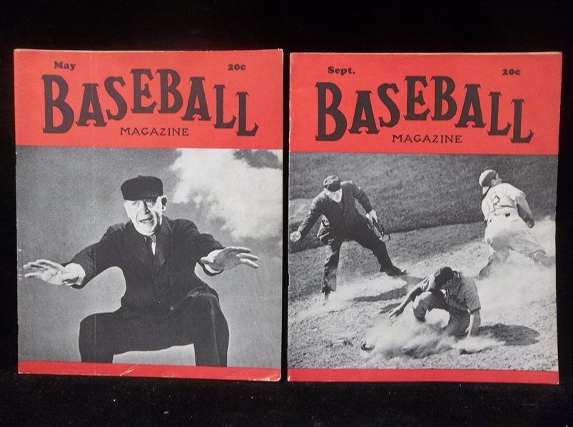 1940 “Baseball Magazine”- 2 Diff.