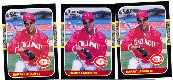 1987 Donruss Bsbl. #492 Barry Larkin RC- 53 Cards