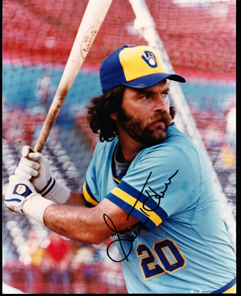 Autographed Gorman Thomas Milwaukee Brewers Color 8” x 10” Photo