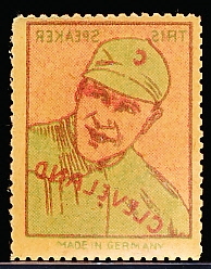 1923 German “Stamp Transfer”- Tris Speaker, Cleveland