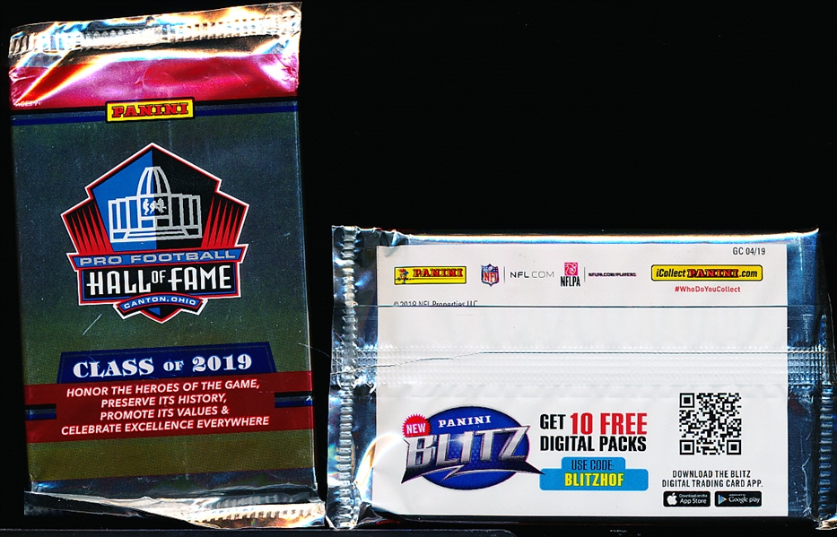 2019 Panini “Class of 2019 Hall of Fame” Unopened Pack Complete Sets of 8 Cards- 9 Sets