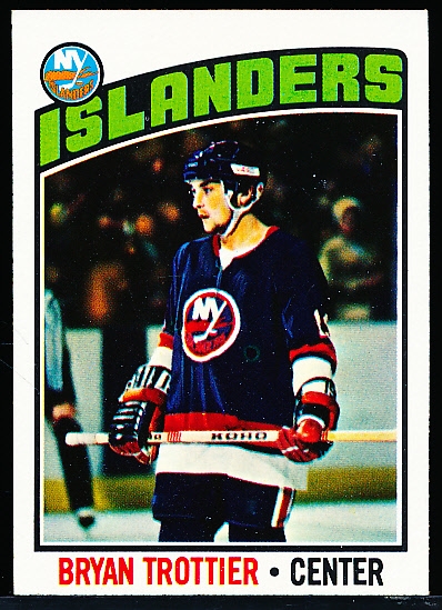 1976-77 Topps Hockey- #115 Bryan Trottier RC, Islanders