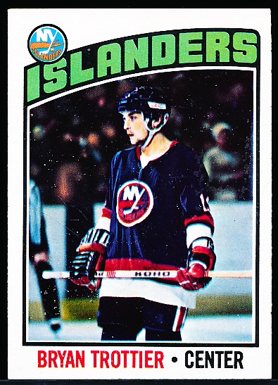 1976-77 Topps Hockey- #115 Bryan Trottier RC, Islanders