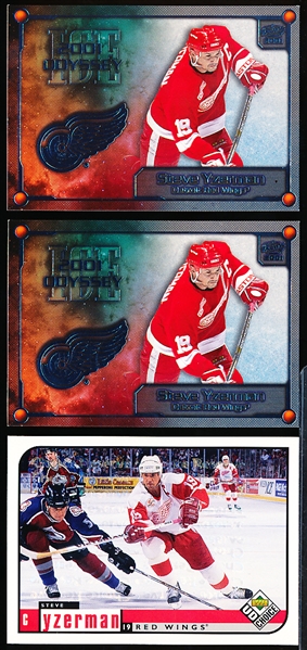 Steve Yzerman- 4 Asst. Inserts/Parallels