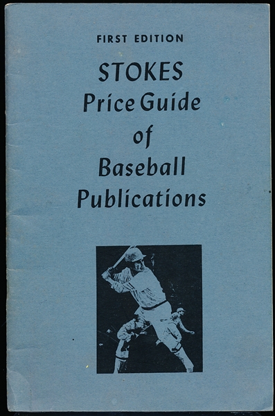 1981 Wayne Ent. “Stokes Price Guide of Baseball Publications” First Edition