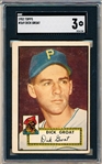 1952 Topps Baseball- #369 Dick Groat, Pirates- HI#- SGC 3 (Vg)