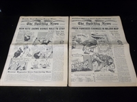 1950 The Sporting News- 2 Diff Issues