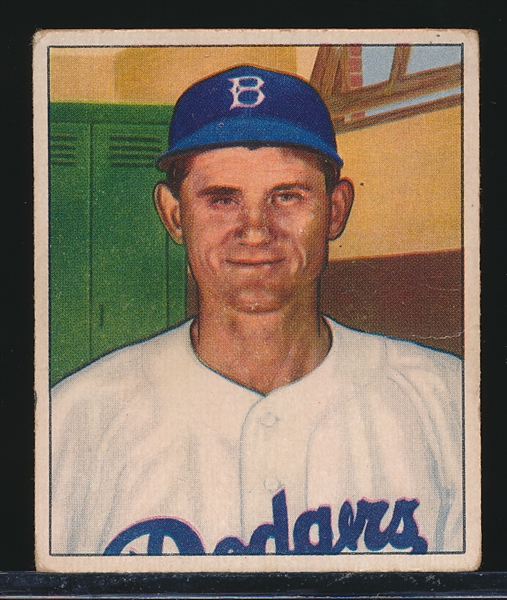 1950 Bow. Bb- #167 Preacher Roe, Dodgers