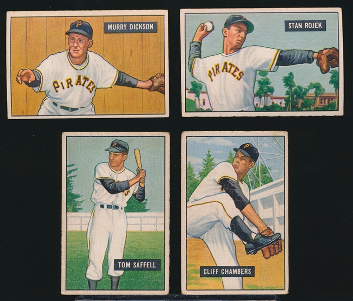 1951 Bowman Baseball- 4 Diff Pitt Pirates