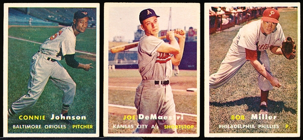 1957 Topps Baseball- 6 Diff