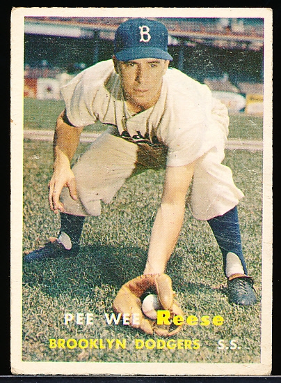 1957 Topps Baseball- #30 Pee Wee Reese, Dodgers