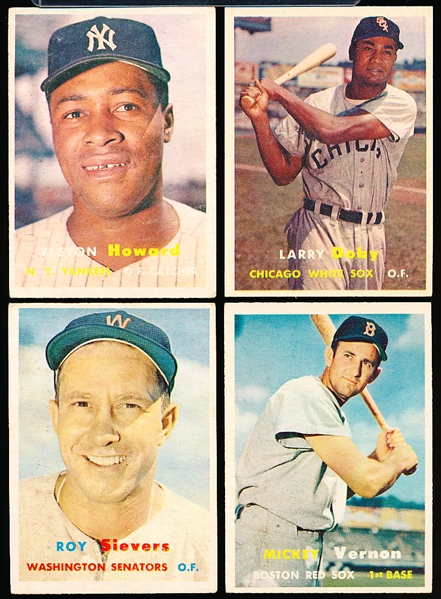 1957 Topps Baseball- 4 Diff