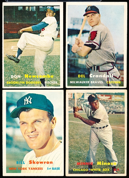 1957 Topps Baseball- 4 Diff