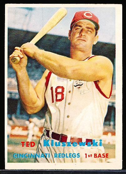 1957 Topps Baseball- #165 Ted Kluszewski, Reds